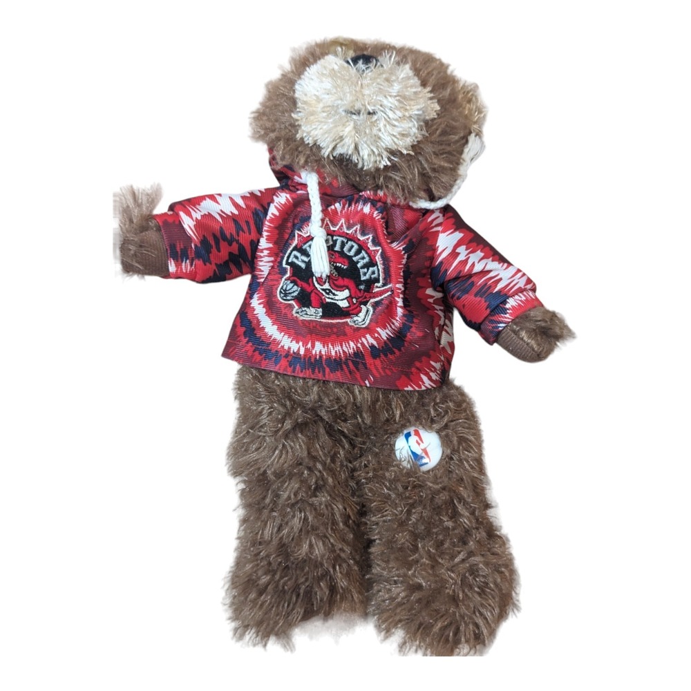 Toronto Raptors Good Stuff Plush Bear Red Tie-Dye Hoodie NBA Basketball‎ Mascot